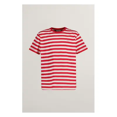 TRIČKO GANT STRIPED SHIELD T-SHIRT BRIGHT RED