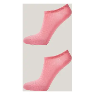 PONOŽKY GANT LYOCELL RIB LOW CUT SOCKS 2-PACK GERANIUM PINK