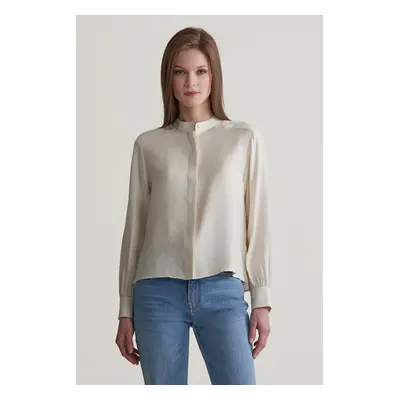 KOŠILE GANT REG TEXTURE BLOUSE CREAM