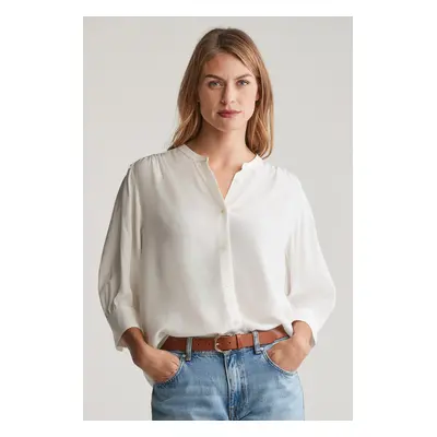 HALENKA GANT REG SS BLOUSE EGGSHELL