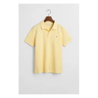 POLOKOŠILE GANT SHIELD SS PIQUE DUSTY LIGHT YELLOW