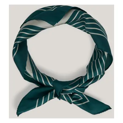 ŠÁTEK GANT MONOGRAM BORDER SILK SCARF DEEP FOREST