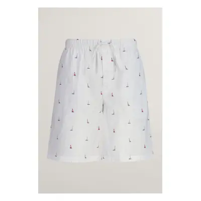 PYŽAMOVÉ ŠORTKY GANT BOAT PRINT PAJAMA SHORTS LIGHT BLUE