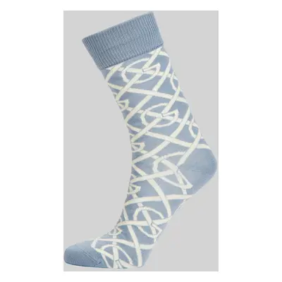 PONOŽKY GANT G PATTERN SOCKS DOVE BLUE