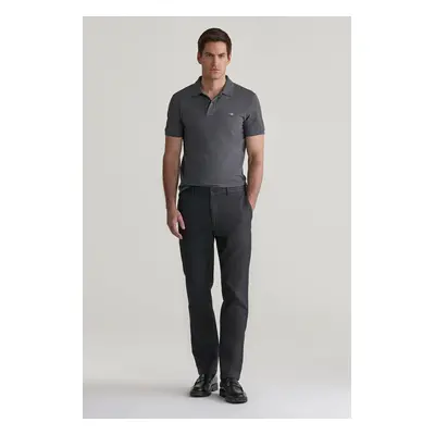 KALHOTY GANT SLIM TWO TONE PANTS ANTRACITE