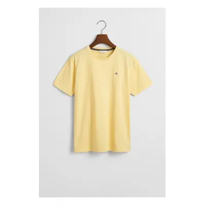 TRIČKO GANT SHIELD SS T-SHIRT DUSTY LIGHT YELLOW