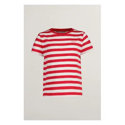 TRIČKO GANT STRIPED SHIELD T-SHIRT BRIGHT RED