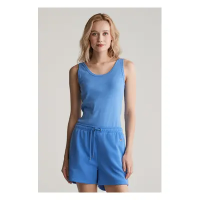 TOP GANT SLIM RIBBED TANK TOP PERFECT BLUE