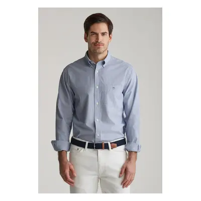 KOŠILE GANT REG DOBBY DOT STRIPE SHIRT COLLEGE BLUE