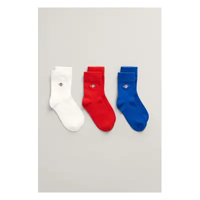 PONOŽKY GANT SHIELD SOCKS 3-PACK LAPIS BLUE