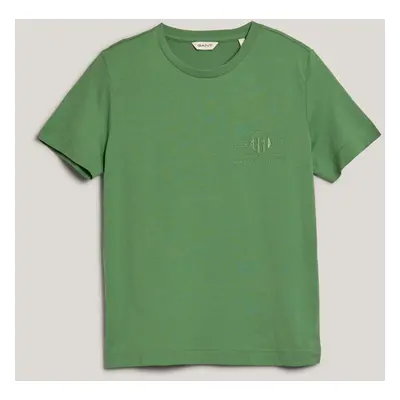 TRIČKO GANT REG TONAL SHIELD SS T-SHIRT DUSTY GREEN