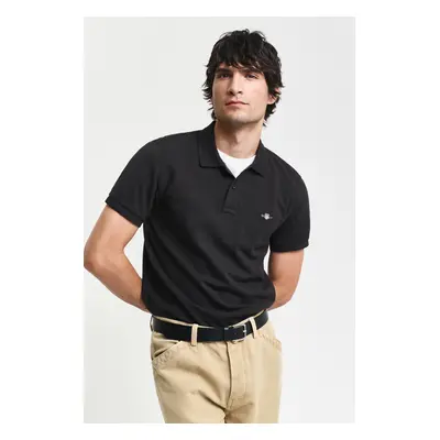 POLOKOŠILE GANT SLIM SHIELD SS PIQUE POLO BLACK