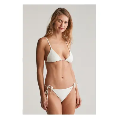 PLAVKY GANT TIE SIDE BIKINI BOTTOM EGGSHELL