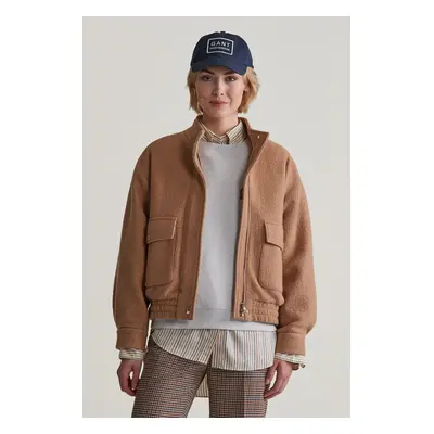 BUNDA GANT WOOL HARRINGTON JACKET WARM KHAKI