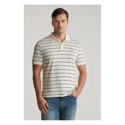 POLOKOŠILE GANT STRIPED SS POLO CREAM