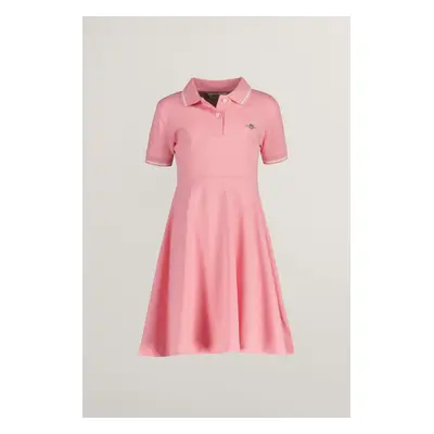 ŠATY GANT PIQUE SPIN DRESS GERANIUM PINK