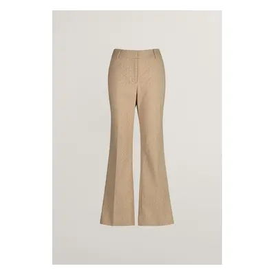 KALHOTY GANT MONOGRAM JACQUARD PANTS DARK KHAKI