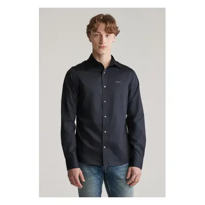 KOŠILE GANT SLIM SATEEN SHIRT BLACK