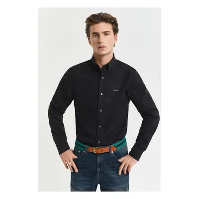 KOŠILE GANT SLIM PINPOINT OXFORD SHIRT BLACK