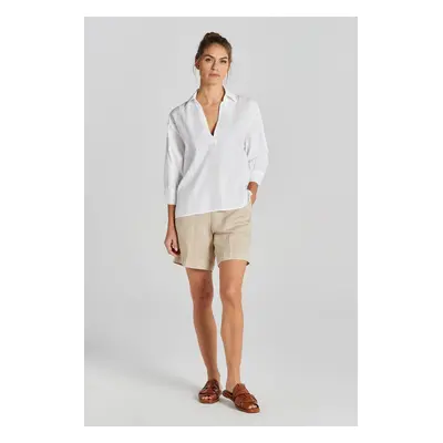 KOŠILE GANT REL SEERSUCKER STRIPE POPOVER WHITE