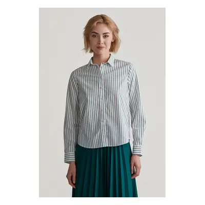 KOŠILE GANT REG POPLIN STRIPED SHIRT DEEP FOREST