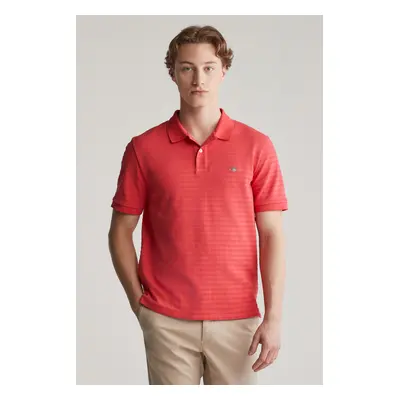 POLOKOŠILE GANT TEXTURE STRIPE POLO WATERMELON RED