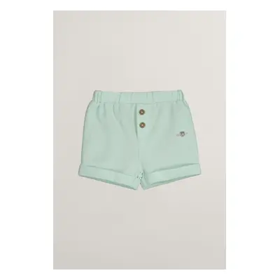 ŠORTKY GANT SHIELD PIQUE SHORTS FADED MINT