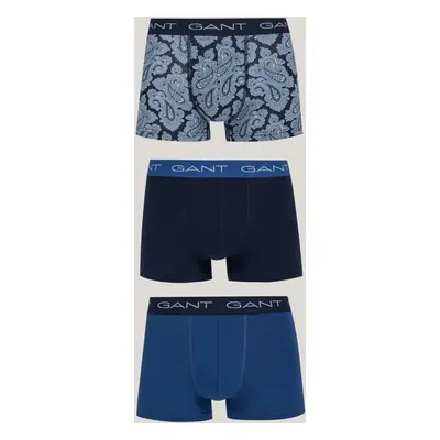 SPODNÍ PRÁDLO GANT PAISLEY TRUNK 3-PACK EVENING BLUE