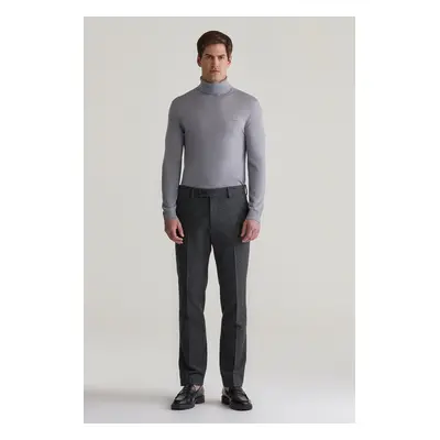 KALHOTY GANT SLIM DONEGAL SUIT PANTS ANTRACITE