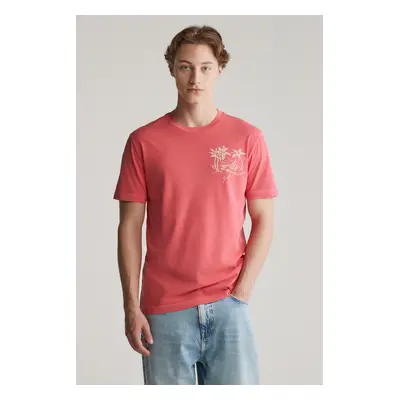 TRIČKO GANT SUNFADED PRINTED TSHIRT WATERMELON RED