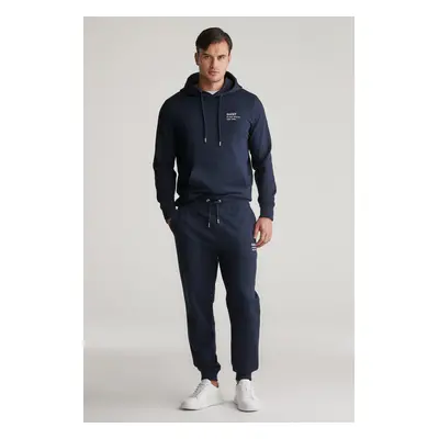 TEPLÁKY GANT SCRIPT GRAPHIC JERSEY SWEAT PANTS EVENING BLUE