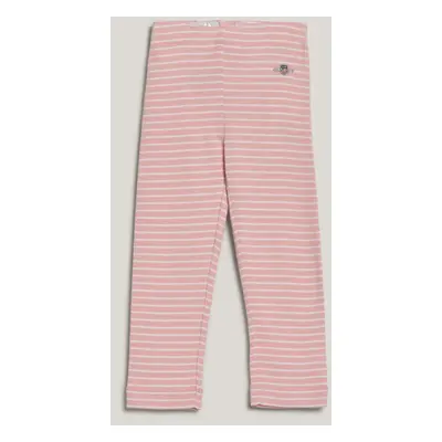 LEGÍNY GANT STRIPED SHIELD LEGGINGS BLUSHING PINK