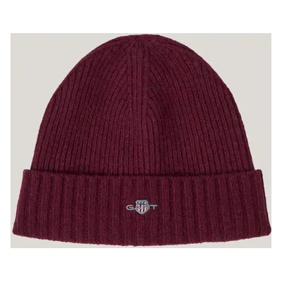 ČEPICE GANT UNISEX. SHIELD WOOL BEANIE WINE RED