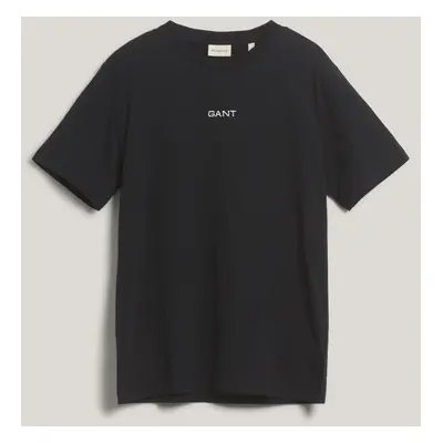 TRIČKO GANT GRAPHIC SS TSHIRT BLACK