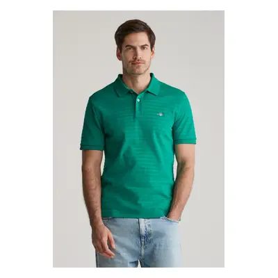 POLOKOŠILE GANT TEXTURE STRIPE POLO DEEP GREEN