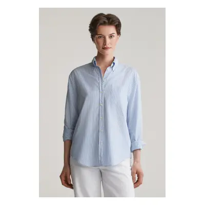 KOŠILE GANT REL LUXURY OXFORD STRIPED BD SHIRT PERFECT BLUE