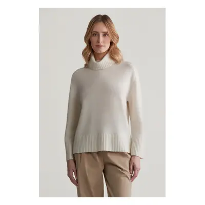 SVETR GANT CASHMERE ROLLNECK CREAM