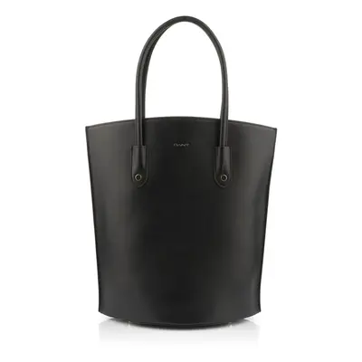 KABELKA GANT LEATHER TOP HANDLE TOTE BAG BLACK