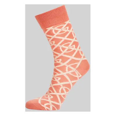 PONOŽKY GANT G PATTERN SOCKS PEACHY PINK