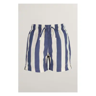 PLAVKY GANT BLOCK STRIPE SWIM SHORTS DUSTY NAVY