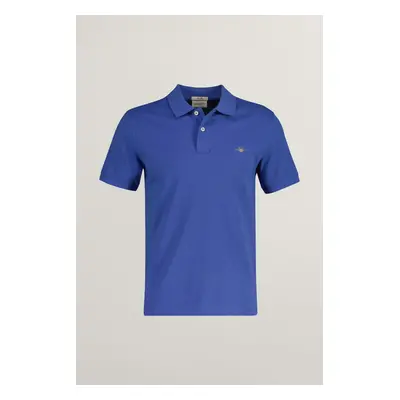 POLOKOŠILE GANT SLIM SHIELD SS PIQUE POLO EVENING BLUE