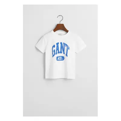 TRIČKO GANT ARCH RELAXED T-SHIRT WHITE