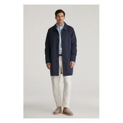 KABÁT GANT COTTON CAR COAT EVENING BLUE