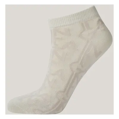 PONOŽKY GANT MONOGRAM INTARSIA ANKLE SOCKS CREAM