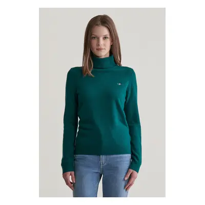 ROLÁK GANT EXTRAFINE LAMBSWOOL ROLLNECK DEEP FOREST