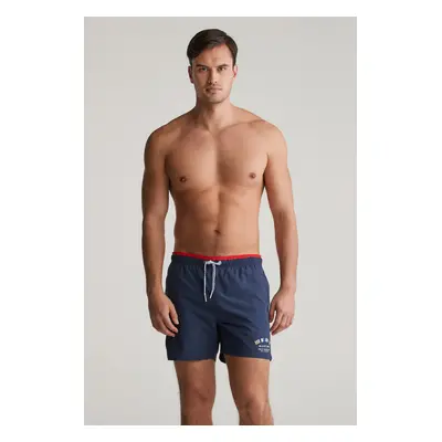 PLAVKY GANT FLAG PRINT SWIM SHORTS MARINE