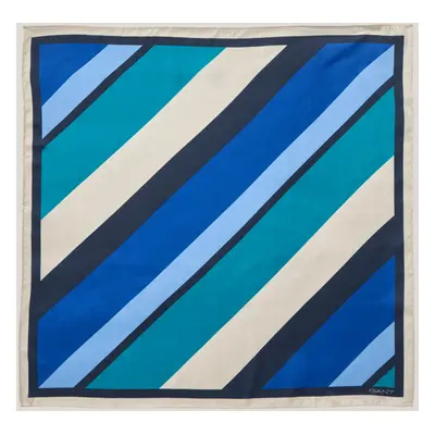 ŠÁTEK GANT STRIPED SILK SCARF RICH BLUE