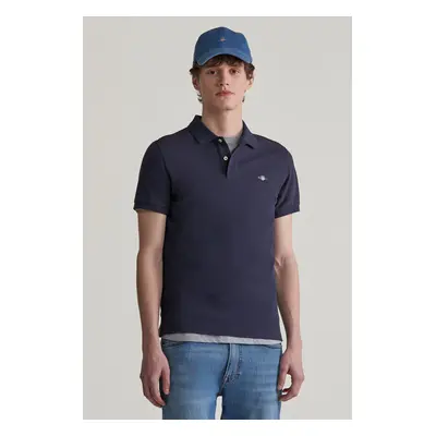 POLOKOŠILE GANT SLIM SHIELD SS PIQUE POLO EVENING BLUE