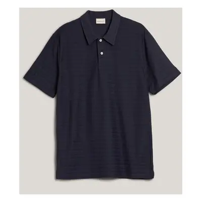 POLOKOŠILE GANT TEXTURED POLO EVENING BLUE