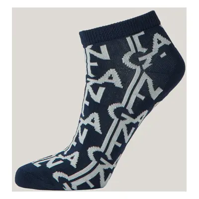 PONOŽKY GANT MONOGRAM INTARSIA ANKLE SOCKS EVENING BLUE